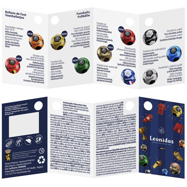 Leonidas Sachet de 20 ballons de foot en chocolat