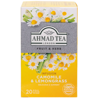 Ahmad Tea Kamille- en citroengras infusie (20 theezakjes)