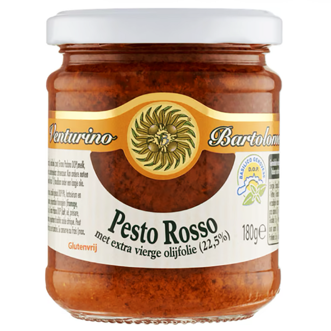 Pesto Rosso alla Ligure 180g - Premium Red Pesto with Basilico Genovese