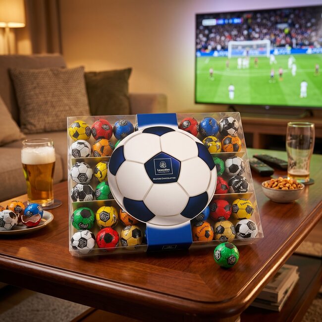 Leonidas 48 Ballons de foot en chocolat - 570g