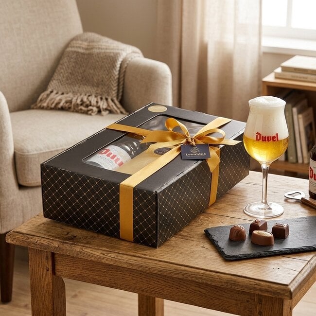 Leonidas Assorted Belgian Chocolates 1kg with a Bottle of Duvel 75cl