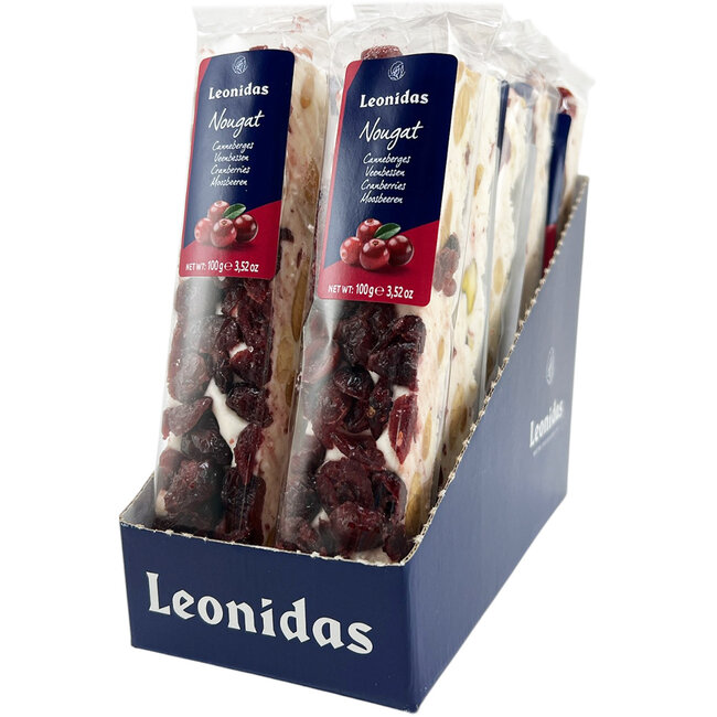 Leonidas Nougat tendre aux Canneberges - Lot avantage 10 x 100g
