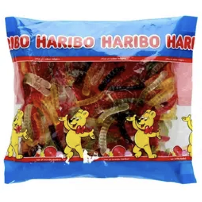 Haribo Glow Worms 1kg Value Pack