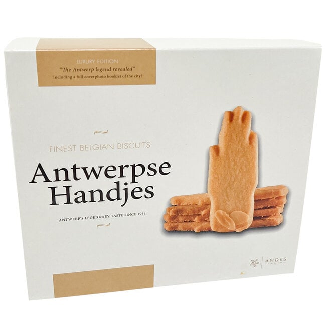 Antwerpse Handjes 330g – Ambachtelijke Belgische boterkoekjes met amandelen.
