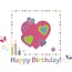 Greeting Card 'Happy Birthday' (7x7cm)