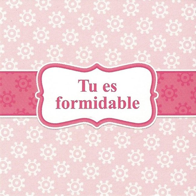 Carte de voeux Tu es formidable (1 pièce)