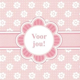 Greeting Card 'Voor jou' (7x7cm)