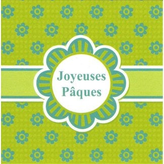 Carte de voeux 'Joyeuses Pâques' (7x7cm)