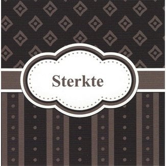 Wenskaart 'Sterkte' (7x7cm)