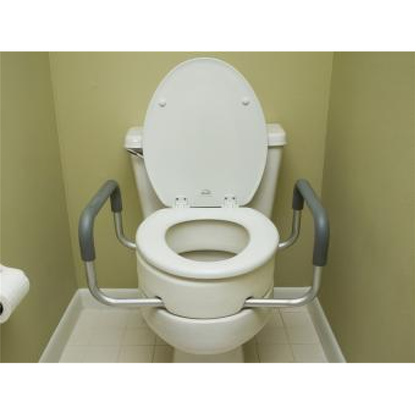 Toilet Seat Riser Round w/ Arm Bolt