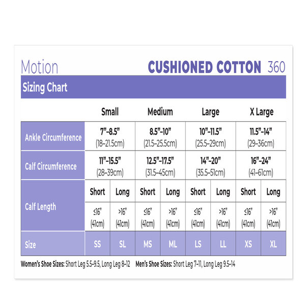 SIGVARIS Women's Motion Cushioned Cotton Calf 20-30 mmHg