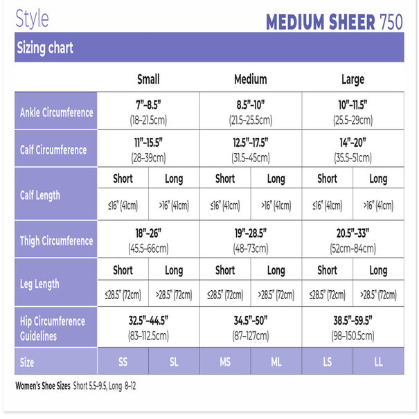 SIGVARIS Women's Style Medium Sheer Calf 20-30 mmHg