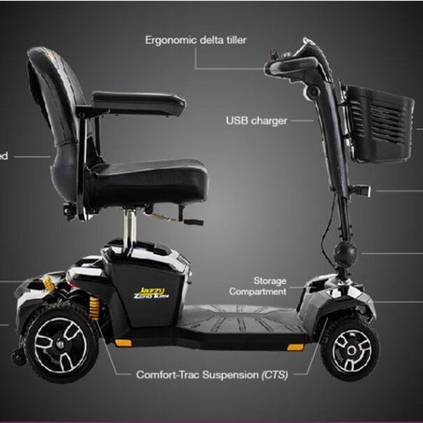 Jazzy Zero Turn 8 / 4-Wheel Scooter