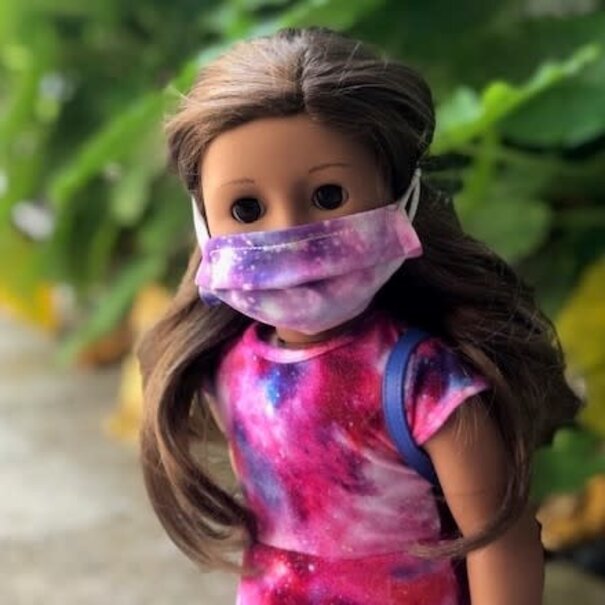 Face Cover - Reversible -DOLL 18" Galaxy-Purple Nature