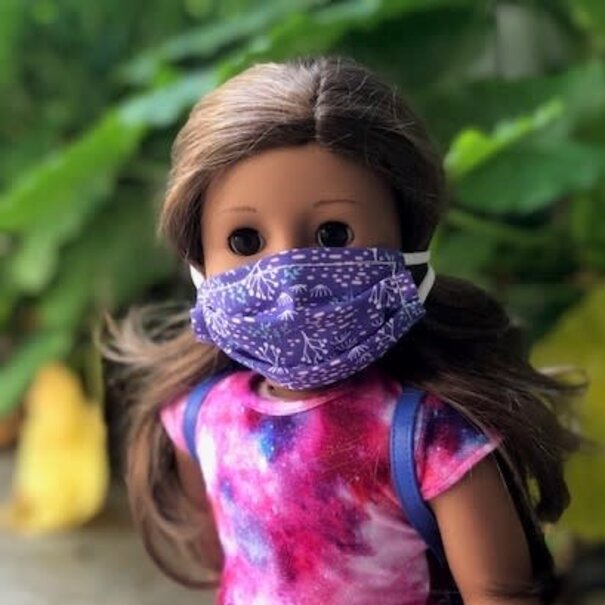 Face Cover - Reversible -DOLL 18" Galaxy-Purple Nature