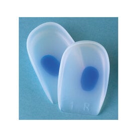 Soft Point Silicone Heel Cup W/Dot Blue