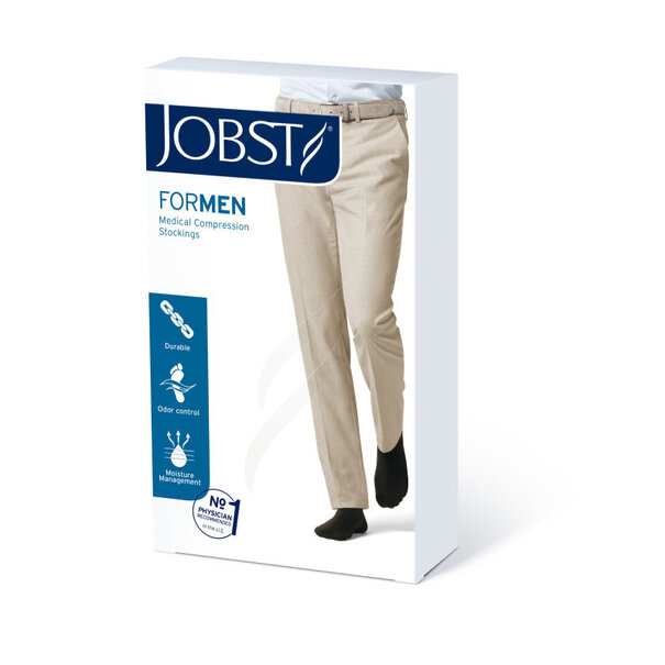 JOBST Jobst Formen Knee Open Toe Black 20-30 mmHg