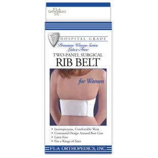 Rib Belt Two Panel Premium Female White