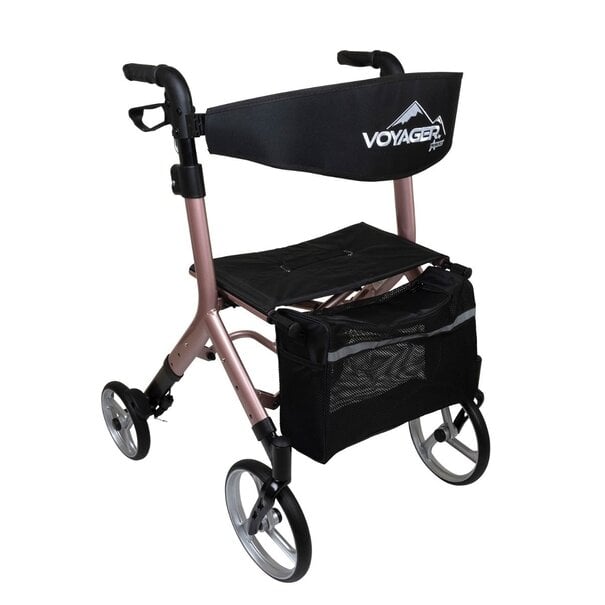 Voyager Euro Style Rollator  Rose Gold