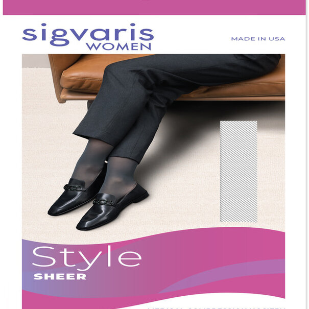 SIGVARIS Women's Style Sheer Calf 20-30 mmHg