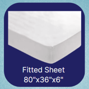 Fitted Hospital Bed Sheet - 80x36x6