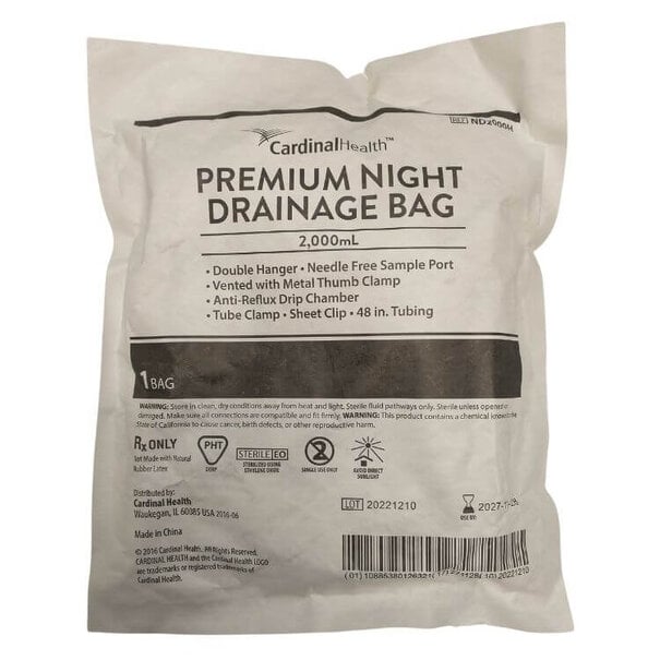 Cardinal Health Premium Vented Bedside Drainage Bag