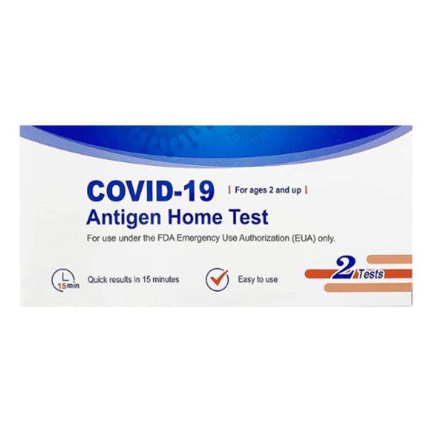 Rapid 15 Minutes COVID-19 Antigen Home Test (1 Pack, 2 Tests Total)