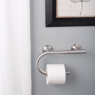Grab Bar w/ Toilet Paper Holder
