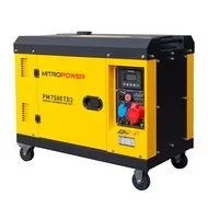 Mitropower PM7500TD3 - 170 kg - 7.5  kVA - 67 dB - Groupe électrogène