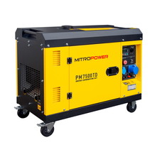 Mitropower PM7500TD - 170 kg - 6.5 kVA - 67 dB - Aggregaat